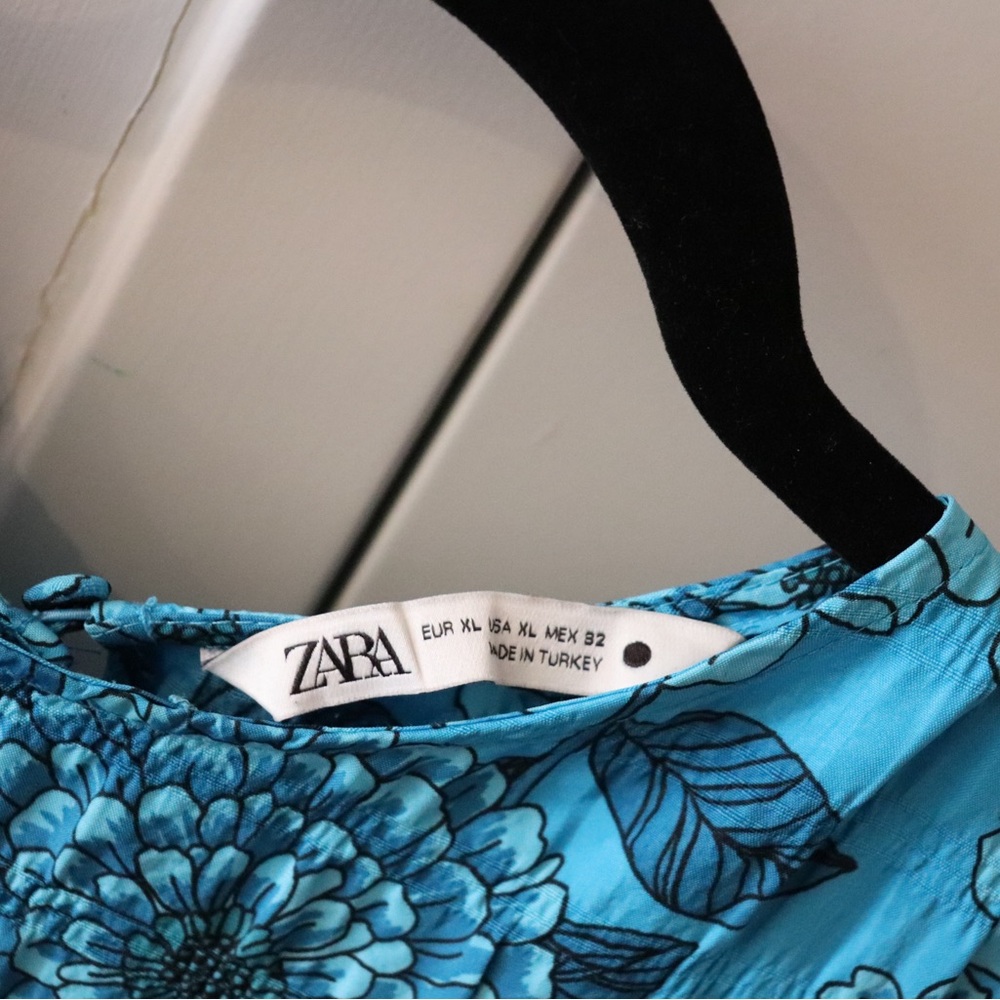 Zara Turquoise Floral Dress